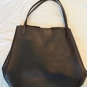 Madewell Large Brown Leather Tote Bag
